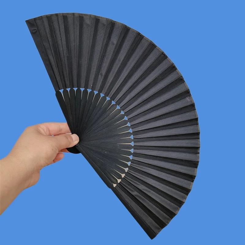 

Черный ручной веер, винтажные складные веера, сувениры для свадебной вечеринки, складные декоративные веера для танцевальной домашней вечеринки
