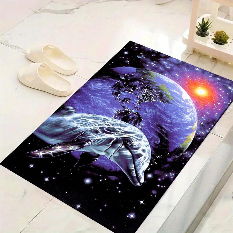 Dolphins Carpet Rug for Living Room Bedroom Home Sofa Decoration,Kids Play Non-slip Floor Mat