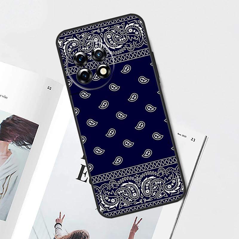 Bandana Paisley Pattern Case For OnePlus Nord 5 CE 4 3 Lite N20 N30 OnePlus 15 13 12 11 8 9 10 Pro 12R 13T 13R Cover