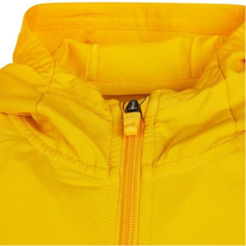 Nike Logo Print Zip-Up Hooded Jacket Kids jackets Yellow DO7095-752