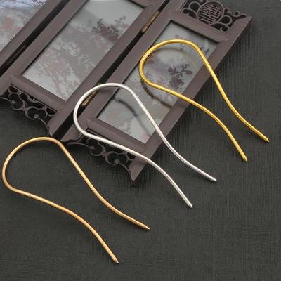 U-förmige Haarnadelbasis DIY-Material für die Herstellung von Haarschmuck-Accessoires 1 Stück