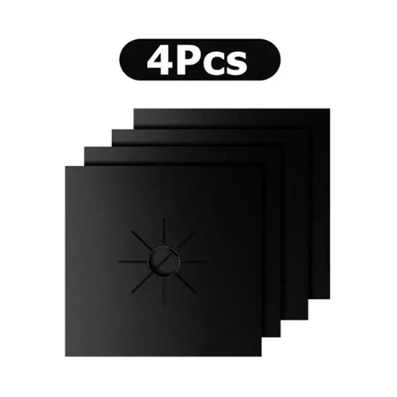 

4/8 шт. Защитные чехлы для газовых плит, подкладка для чистки плиты, защитный коврик для газовой плиты, аксессуары для кухонной посуды