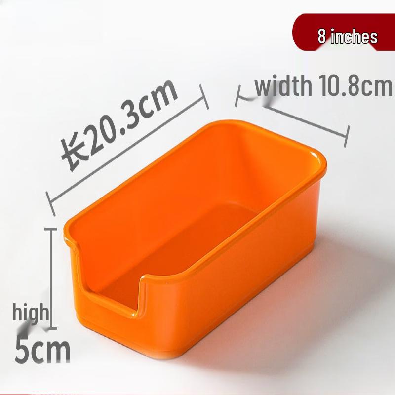 Jingbaodi 8-inch Orange Melamine Serving Plates (2-Pack)