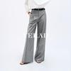 Pantaloni larghi da donna YERAD in lana sottile