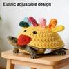 Suéter de Tartaruga Tricotado Casco de Tartaruga Fantasia de Pintinho Feito à Mão Fofo Frango Roupa Quente com Alça Ajustável para Tartaruga Tartaruga Adereço de Foto Festa