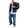Stand Collar Solid Color Long Sleeve Zipper Cotton Jacket Men Jackets 485476-09