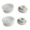 Resin Casting Candle Holder Silicone Mold Stripe Glaze Round Mold Suitable for Epoxy Candle Holder Family Table Decor
