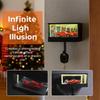 LED Light Up Key Storage Dreamy Warm White Christmas Decor Unique Car Accessory Gift Luminous Infinity Mirror Garage Key Holder