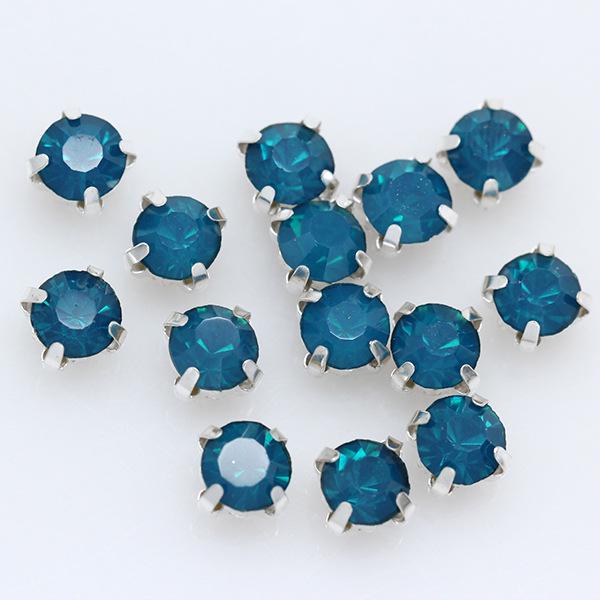 3-10mm Silver Base Hand-Sewn Glass Rhinestones for Clothing, Handbags, Belts, and Accessories