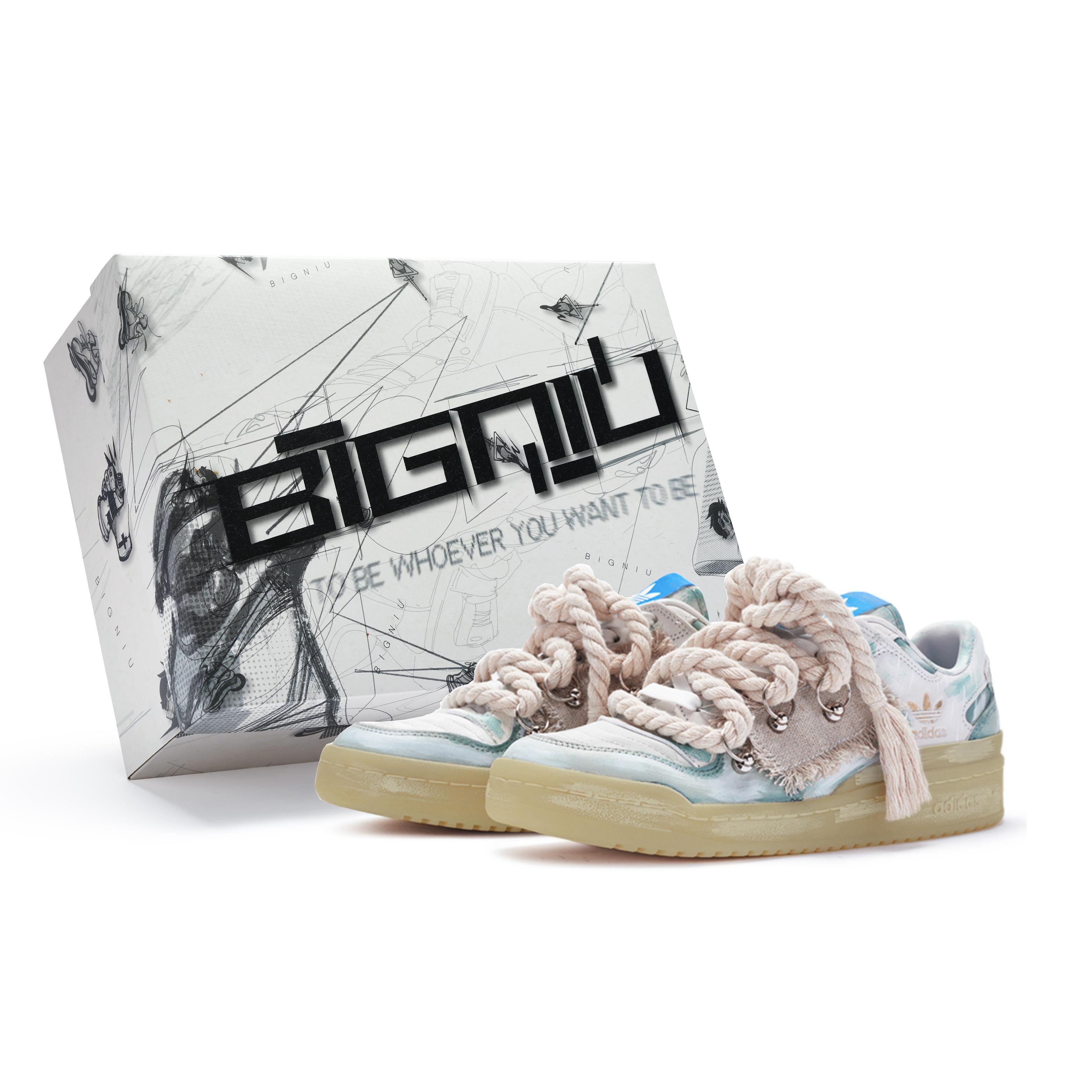

Adidas Originals FORUM Low Cl Low top Skateboard Shoes Unisex Gray Green Brown HQ1506(Team80-S-BOX) 37⅓