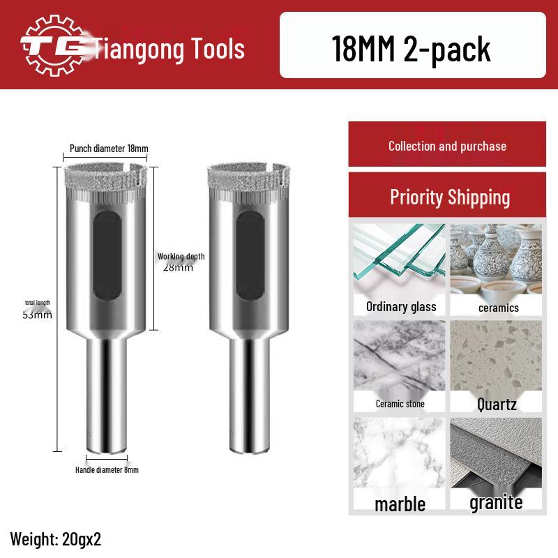 Tiangong Glass & Tile Hole Saw for Drilling and Enlarging Marble and Tile Holes
