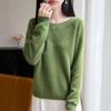 Womens Chunky Knit Sweater With Cable Cutout Detail Round Neck Long Sleeve Loose Fit Winter 2026