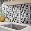 10pcs Black and White Marble Tiles Sticker Kitchen Wardrobe Bathroom Home Decor Self-adhesive Crystal Hard Film Art Wall Decals