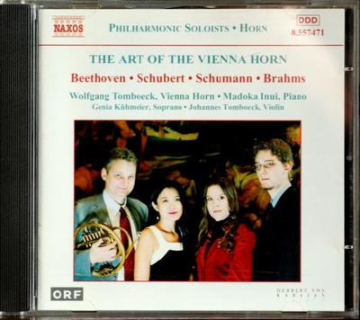 CD FRANZ SCHUBERT, JOHANNES BRAHMS, LU - Viyana Kornosu Sanatı  8557471 Naxos 2004 Avrupa Klasik Kullanılmış