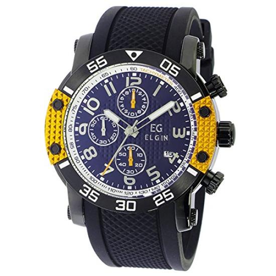 ELGIN Elgin Quartz Chronograph Watch [Clearance Sale] Men s (Yellow)