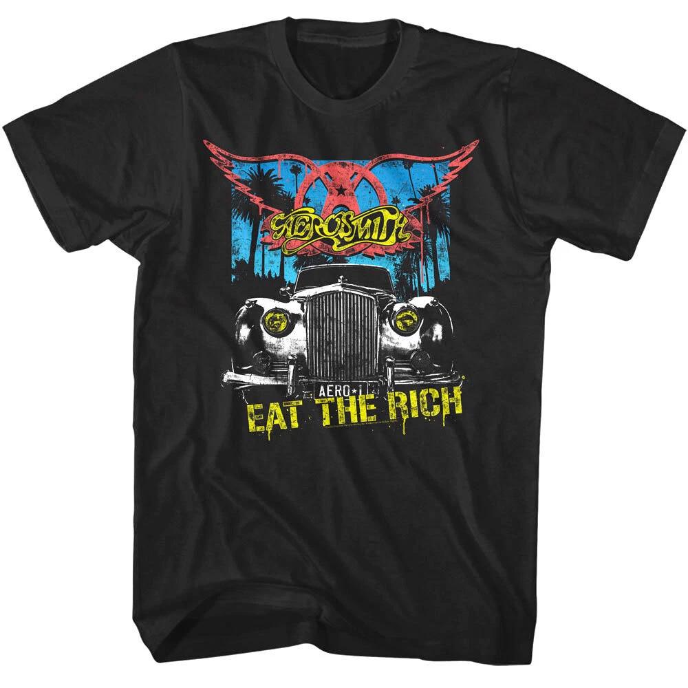 Aerosmith Eat The Rich Roller Men s T Shirt 4XL