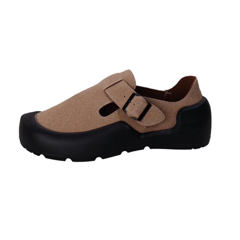 Fashion Flat Shoes Women Casual Shoes Thick Bottom Sneaker Designer Casual Sneaker Men's 2025 Summer Brand Running Buckle Shoes