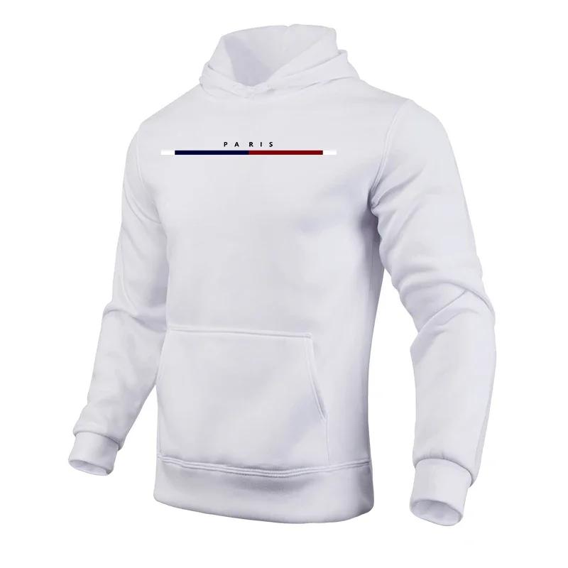 Casual Hoodie for Men Urban Fashion Streetwear All Season Daily Sports Hooded Long Sleeved Pullover Gym Sweatshirt Men's Clothes