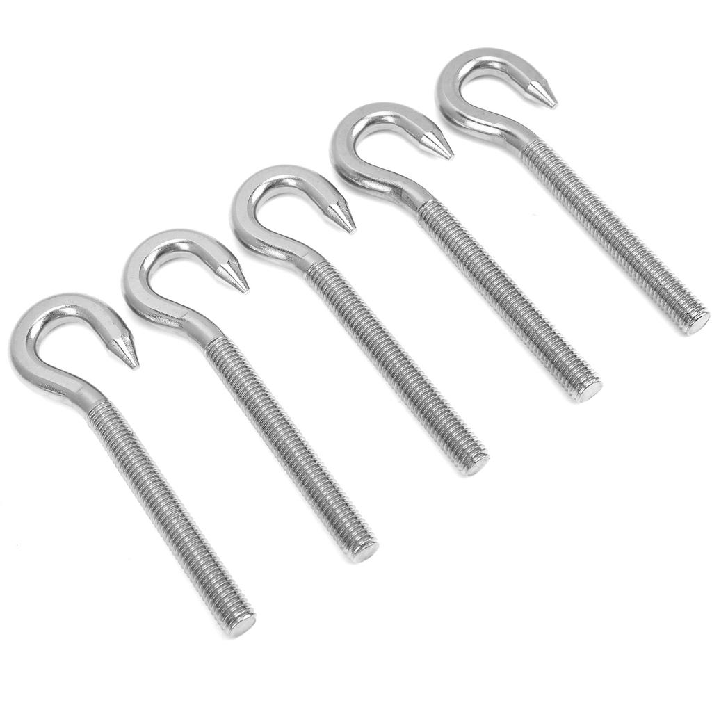 5Pcs Screw Hook Stainless Steel High Hardness Cup Hook for Mechanical Equipment HomeM8