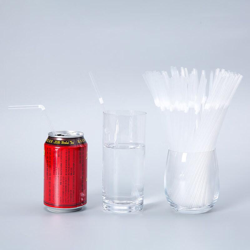 ZISIZ 18cm Disposable Plastic Straws