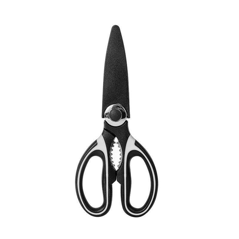 Heavy-Duty Stainless Steel Kitchen Scissors - Strong, Multifunctional for Cutting Chicken Bones and Food