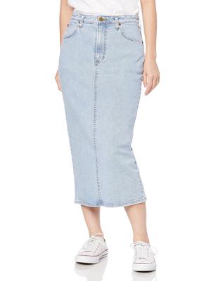 Lee Stretch Denim Long Light LL2725 Women's Skirt, Blue,