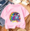 Fashion Children T Shirt Trolls Cute Kawaii Design Boys Girls Summer Street Style Crew Neck