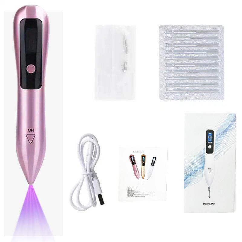 Home Use LCD 9-Speed Mole & Spot Removal Pen - White Beauty Instrument