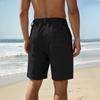Men's Breathable Mesh Sports Shorts - Drawstring Elastic Waist, Straight-leg, Five-pocket Pants