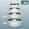 Glass Bowl with Lid 750 Ml / 1 L / 1.5 L / 2 L 4 Pcs.