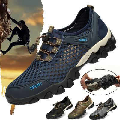 Su ayakkabısı Erkekler Trekking yürüyüş ayakkabıları Açık Rahat Tırmanma Ayakkabı Nefes Örgü Aqua Ayakkabı Elastik Yumuşak Spor Ayakkabı