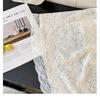 Elegant French-Style Lace-Trim High-Waisted A-Line Skirt for Women - Autumn/Winter Collection