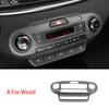 For Kia Sorento 2014- Carbon Fiber Air Conditioning Adjustment Cover Trim Interior Accessories LHD