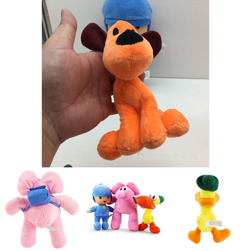 Adorable Set Of 4 Pocoyo Elly Pato Loula Soft Plush Stuffed Figure Toy Dolls For Kids