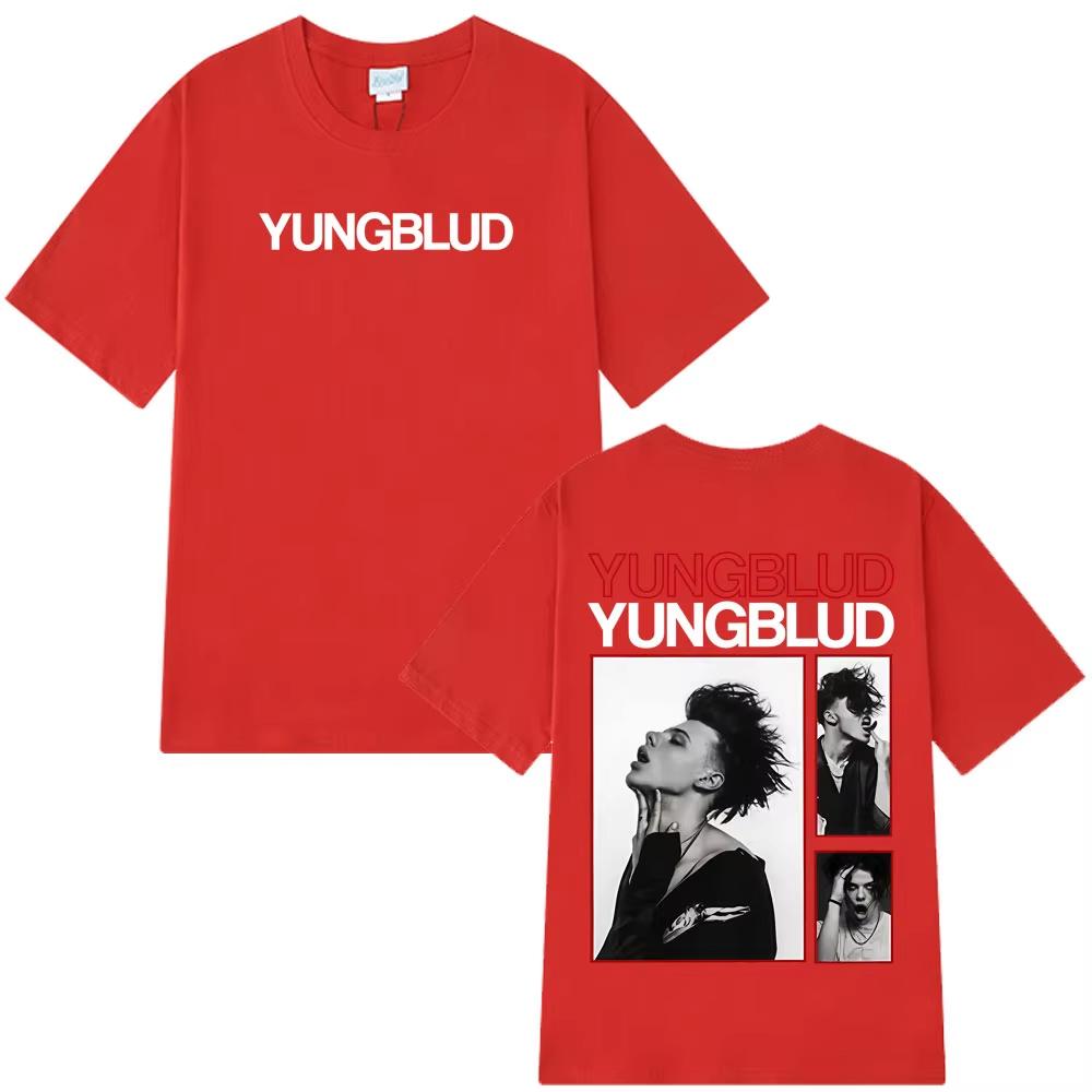 Singer Yungblud IDOLS Album Tour 2026 Vintage T Shirt Men Women Hip Hop Short Sleeve Tshirts Loose Casual Gothic Punk Tshirt