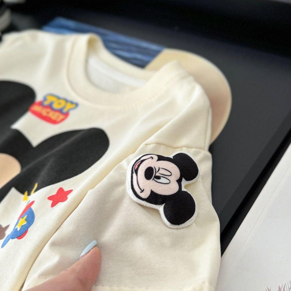 3D Cartoon Character Short Sleeve Cotton T-shirt - Fun Summer Loose Fit for Men, Women, and Kids; Parent-Child Matching Tops.