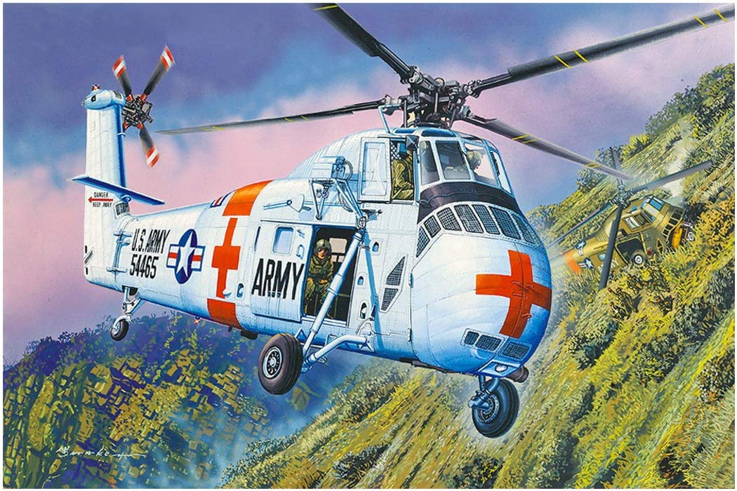 

Trumpeter scale US Army Rescue Helicopter Plastic Model 02883 1/48 CH-34