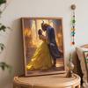 Disney beauty and the beast oil painting painting art handmade diy painting home decoration gift
