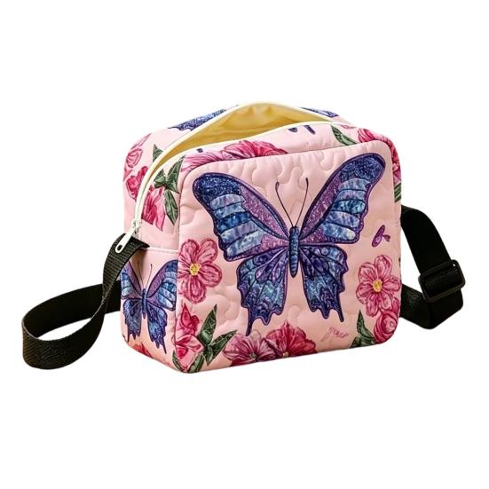 Quilted Crossbody Bag for Women, Adjustable Strap Casual Handbag, Lightweight Portable Travel Purse, Single Shoulder Bag with Zipper