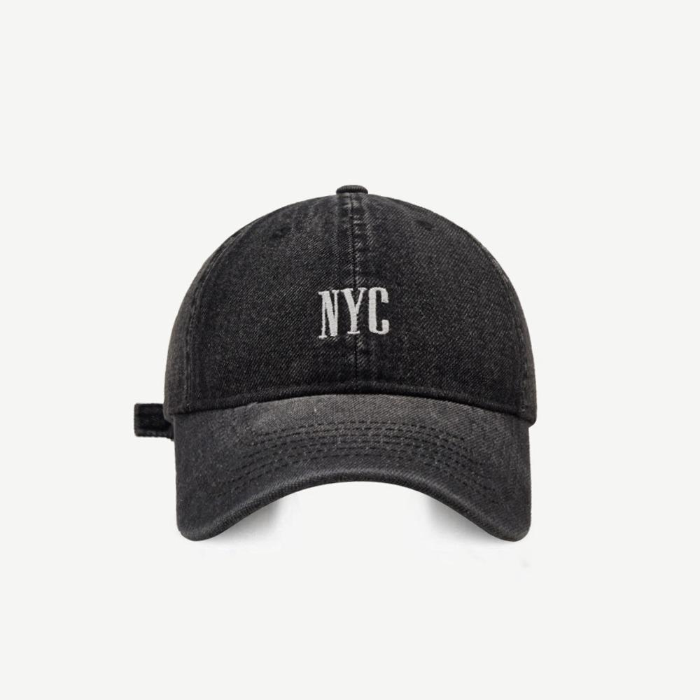 

Distressed NYC Embroidery Baseball Caps Casual Sun Hats Vintage Streetwear Hat Unisex