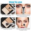 2 In 1 Nose Contour Brush, U-Shaped Nose Sculpting & Blush Brush Dual-Ended Fluffy Contouring Brushes Precision Defining Angled Cheek Bones,