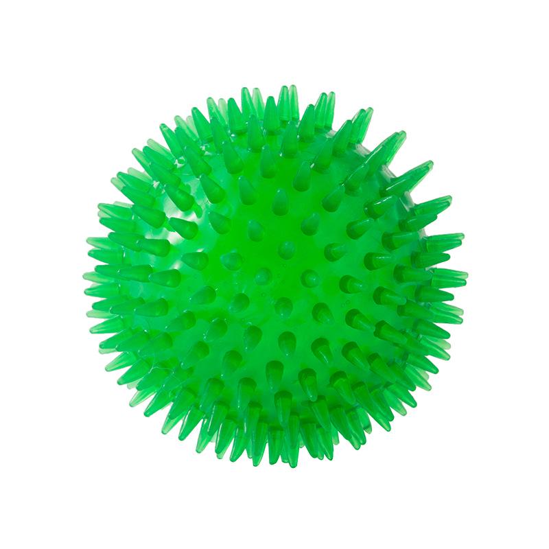 Puppy Squeaky Hedgehog Toy - Elastic Sound Ball, Bite-Resistant, Teething Relief, Self-Entertainment
