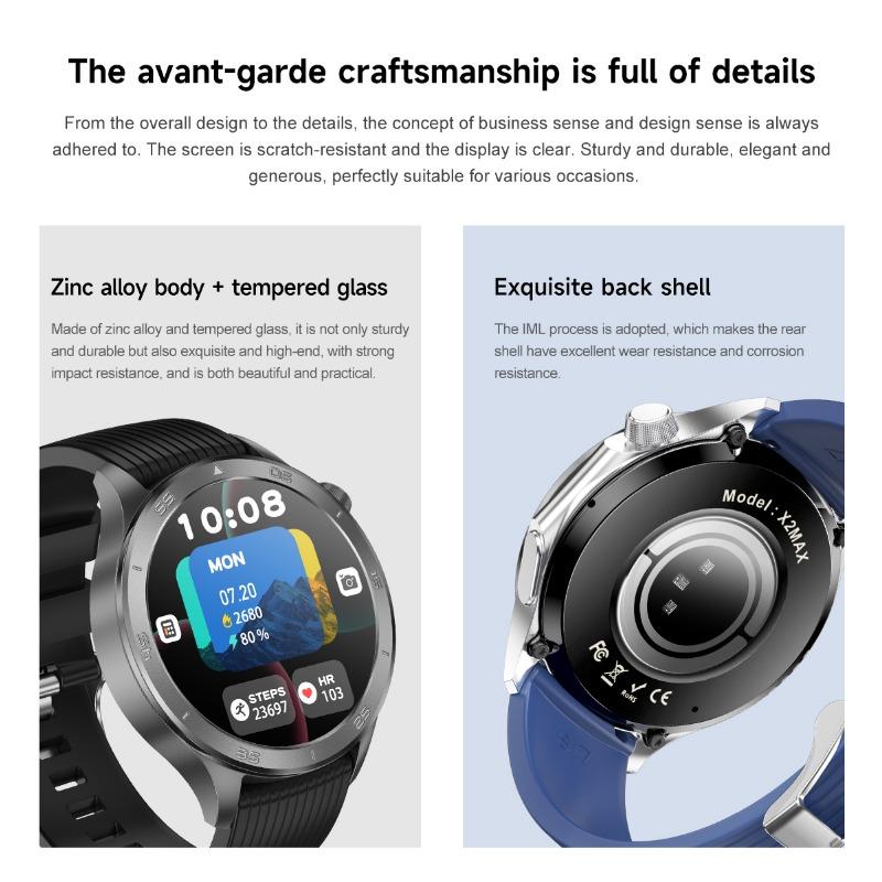 SACOSDING New For OPPO Watch X2 GPS Smart Watch Men High-end Business Men Bluetooth Call IP67 Waterproof Fitness Tracker Smartwatches