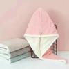 Super Absorbent Double Layer Thiened Dry Hair Cap Women's Bath Cap Towel Headscarf Qui Drng Hair Towel for Waing Hair