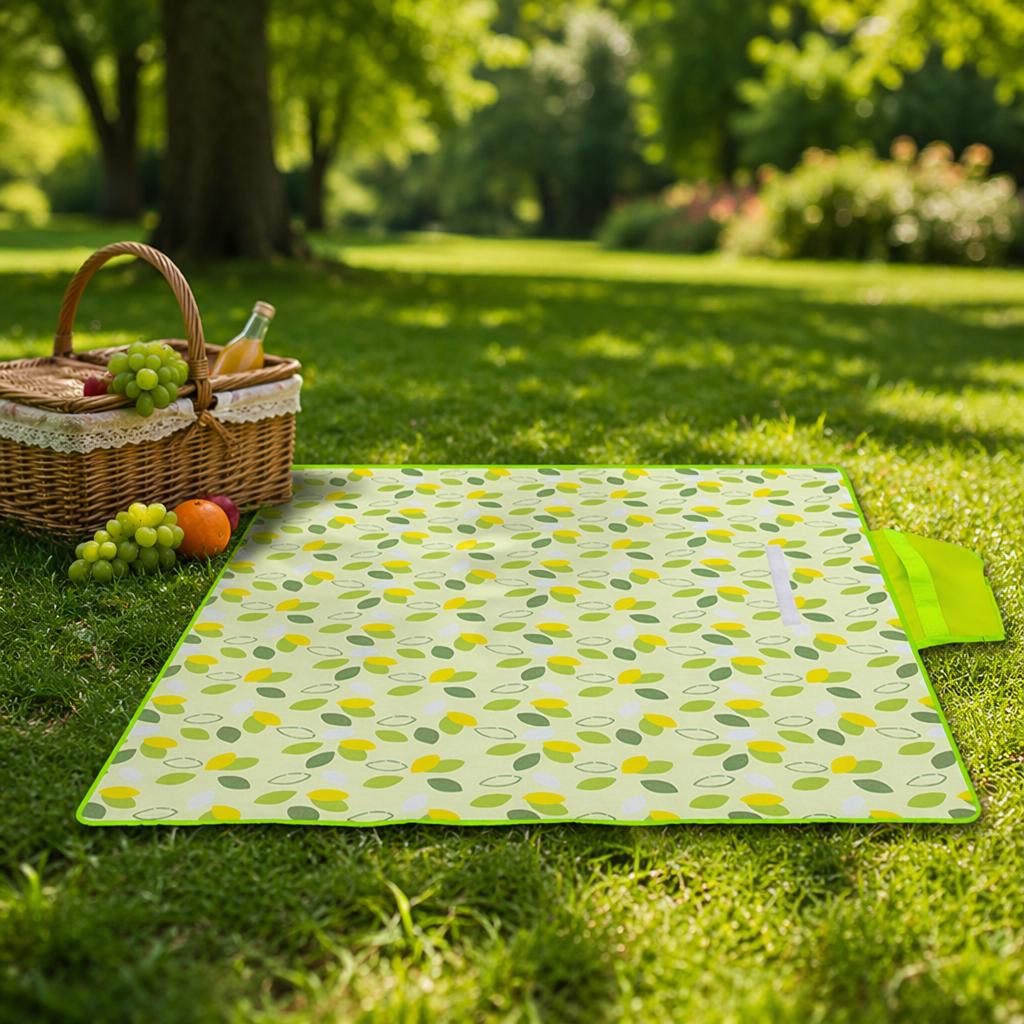 Foldable Lawn Mat for Self Driving Road Trip Weekend Family Outing Storage Bag Included Fold Picnic Blanket
