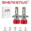 2-sides H4 9003 Super White 12000LM Kit LED Headlight Bulbs High Low Beam 6000K