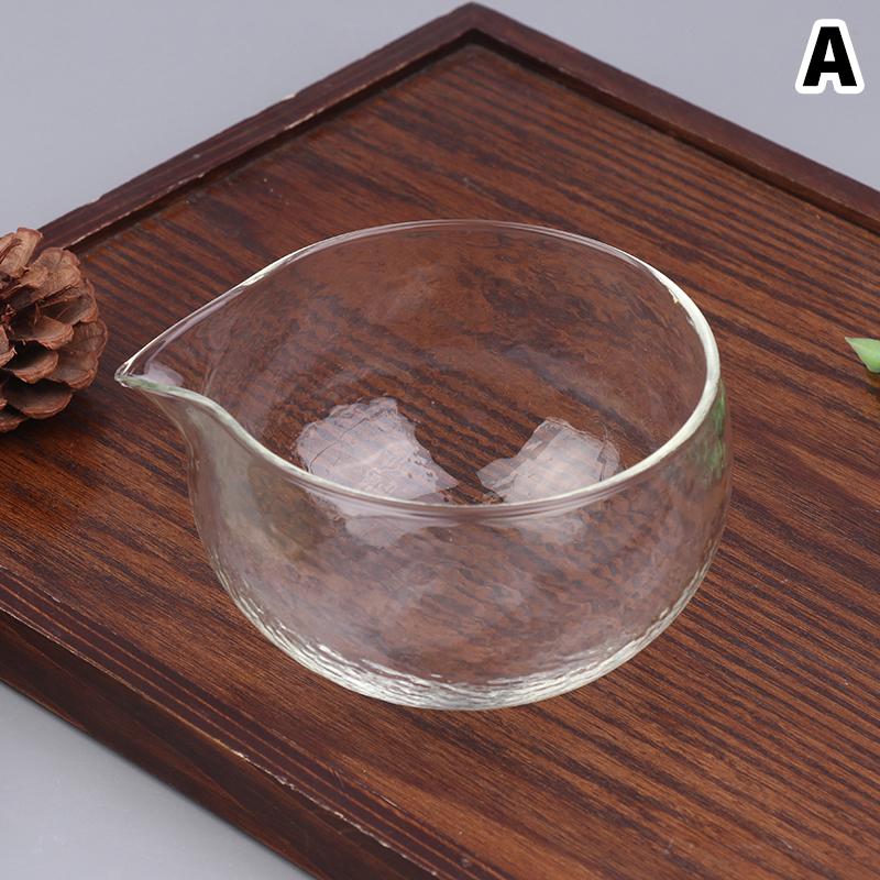 1Pc Textured Glass Matcha Bowl With Pouring Spout Japanese Style Green Tea Ceremony Tea Bowl Song Dynasty Tea Tools