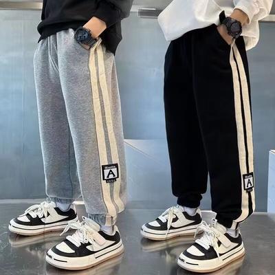 Neue Jungen Jogginghose Locker Stylisch Herbst Winter Jungenhose Cool Hübsch Outdoor Freizeit Hose Medium Groß Sporthose
