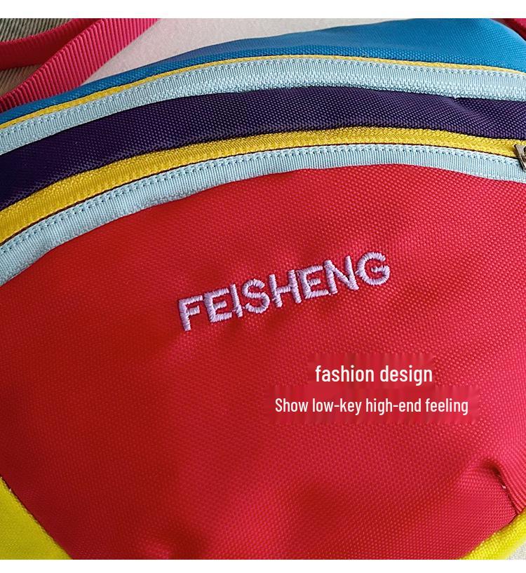 Women's Color Block Crossbody Bag: Lightweight, Summer Sports Style