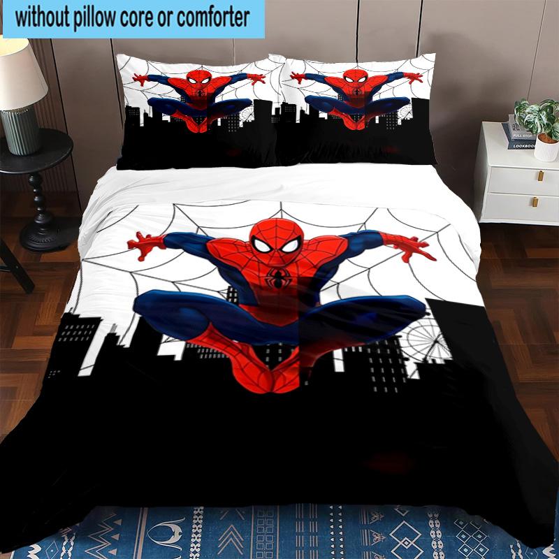 3pcs Spider 3pcs Bedding,Including 3pcs Duvet Cover And 2pcs Pillowcases Perfect for Christmas,Ideal for Bedroom, Dormitory